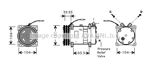 AVA QUALITY COOLING Компрессор, кондиционер UVAK113